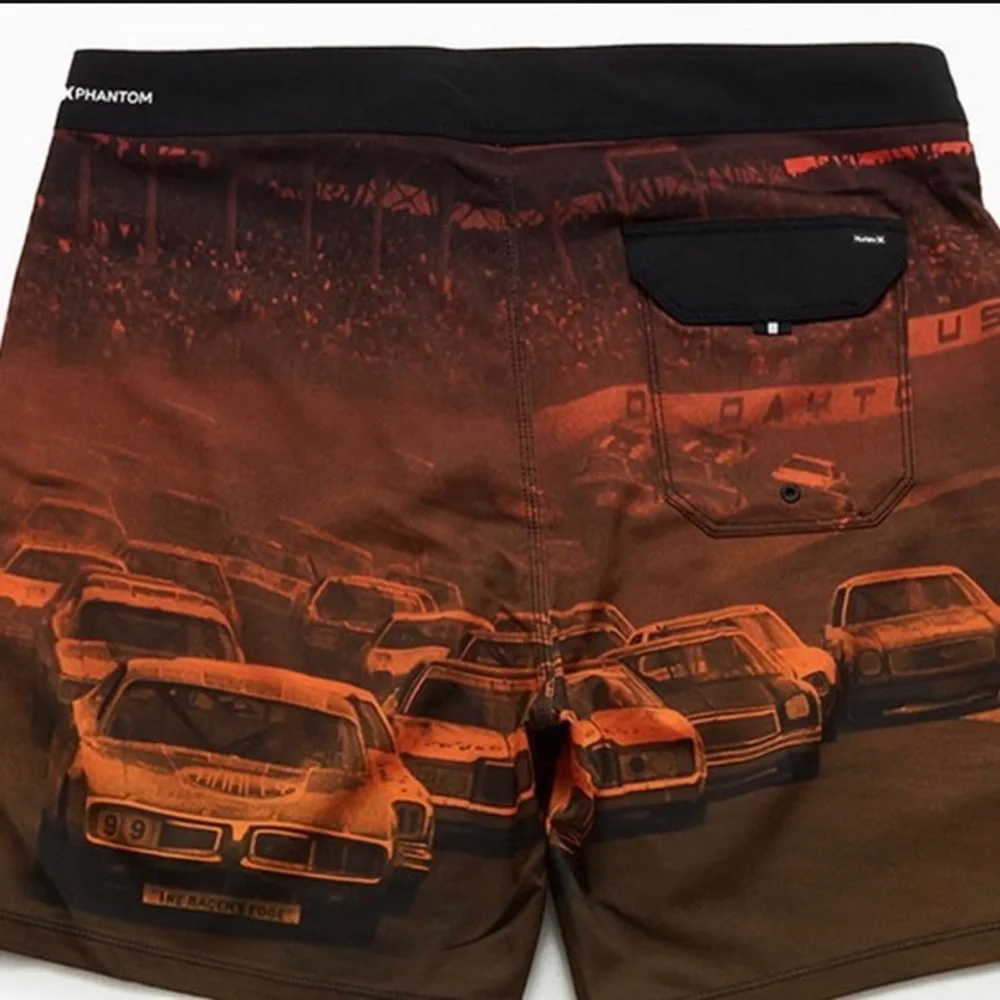 NWT Hurley Nascar Racing Men's Throwback Board Shorts Phantom Shorts Finishline